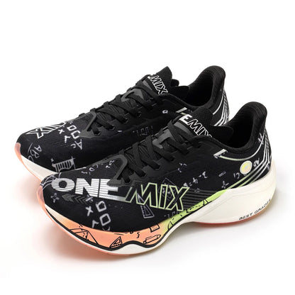 Marathon Carbon Plate Running Shoes Shock Absorption Ultra-light Sports Shoes Rebound Technology Outdoor Men Sneakers