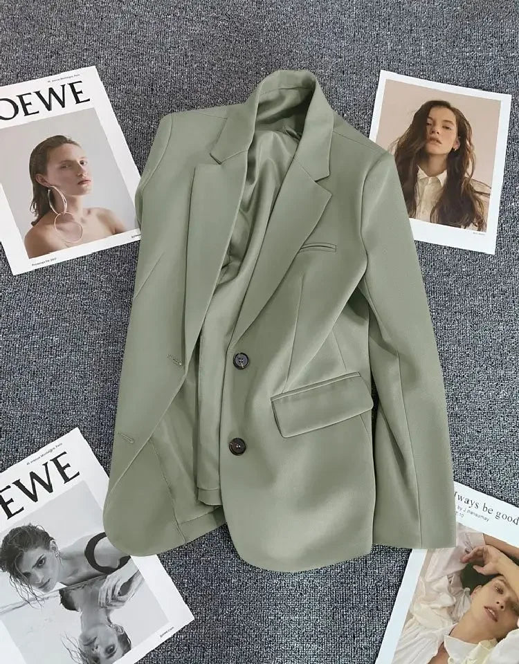 New Spring Suit 2025 Suit Jacket for Women with Small Temperament and High-end Feel Loose Casual Chic Elegant Fashion Coat Top