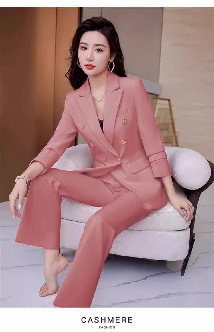 New Advanced Design Women's Suit Jacket Korean Style Spring Autumn Professional White Collar Small Western Clothes