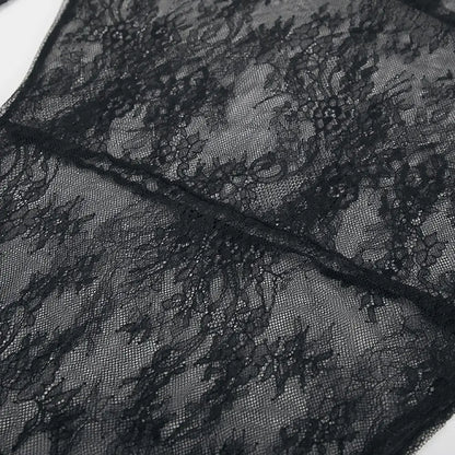 Evening Party Dress Lace Dress High Street Style Black Black Lace Dress Brand New Condition Fashion All-match Dress