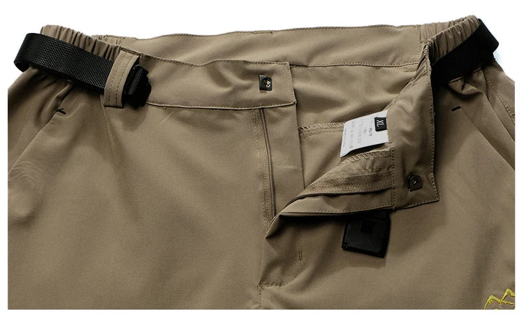 Men's Lightweight Convertible Cargo Tactical Pants Zip off Outdoor Hiking Stretch Work Pants Trekking Camping Trousers