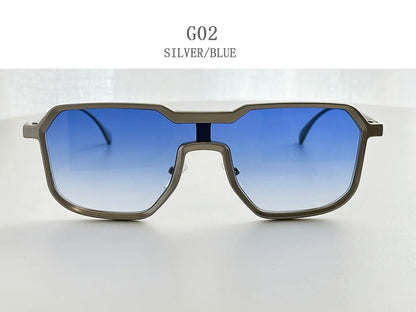 Steampunk Sunglass Men One Pieces Vintage Sunglasses Women New Luxury Fashion Glasses Gafas De Sol Hombre Zonnebril Dropshipping