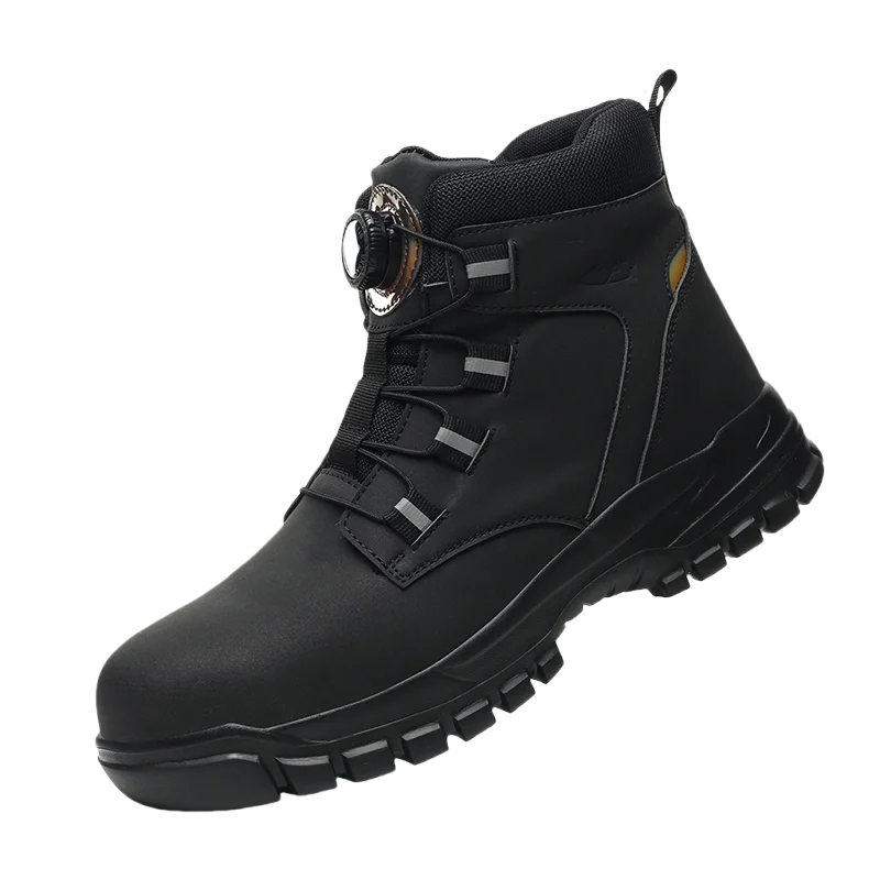 Fashion Safety Shoes Men's Work Steel Toe Caps Male Indestructible Protective Shoes Puncture-Proof Security Footwear Work Boots
