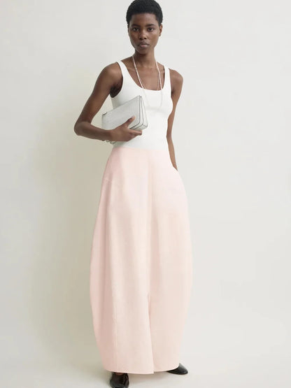 Maxdutti Design Sense Split Flower Bud Skirt French Elegance Minimalism High Waist Women's Skirt Woman Clothing Faldas Skirts