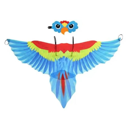 Bird Costume cape and Mask Parrot Wings Cape Dress up Shawl Cloak for  Day Festival Masquerade Party Boys Girls