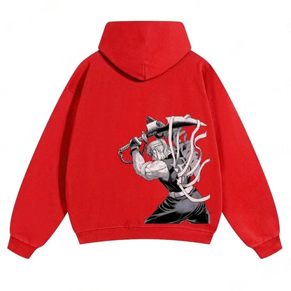 Demon Slayer: Kimetsu no Yaiba Men Hoodie Sweatshirt Tengen Uzui Anime Spring Autumn Boy Long-sleeved Parent-child Outfit