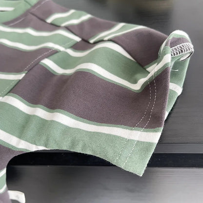 Summer Infant Boys Clothing For Children Casual Striped T-Shirt Shorts 2Pcs/Set Toddler Baby Girl Clothes Costume Kids Tracksuit