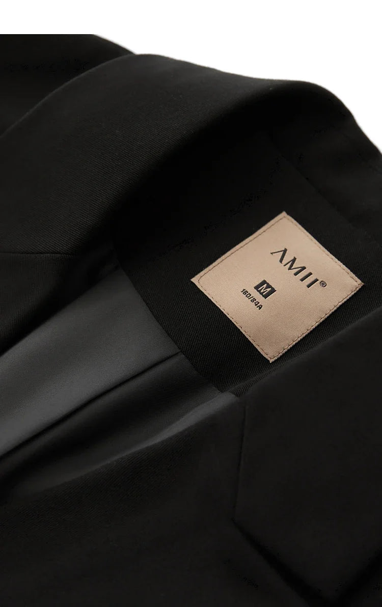 Minimalism Blazer for Women Korean 2023 Sping New Loose Office Lady Women's Jacket Fashion Black Solid Female Coat 12321065
