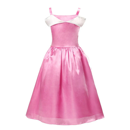 Children's Princess Dress Girls Sleeping Beauty Aurora Princess Party Dress up Halloween Costume Kids Clothing Birthday Gift