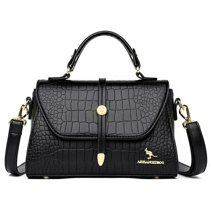 2024 Brand Crocodile Leather Crossbody Bags for Women Female Shoulder Messenger Sac Luxury Designer Ladies Handbags and Purses