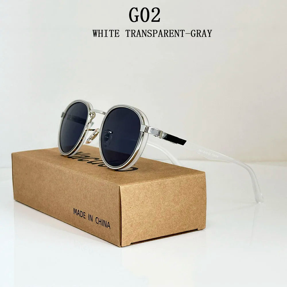 Fashion Oval Sunglasses For Men Luxury Retro Glasses Vintage Sunglasses Women Trendy And Fashionable Gafas De Sol Hombre Okulary