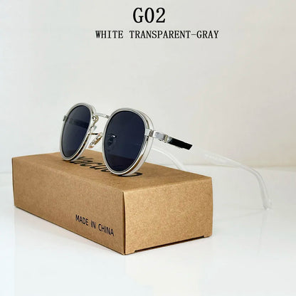Fashion Oval Sunglasses For Men Luxury Retro Glasses Vintage Sunglasses Women Trendy And Fashionable Gafas De Sol Hombre Okulary