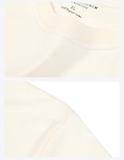 2026 Summer New 180gsm 100% Cotton White Solid T Shirt Men Causal O-neck Basic T-shirt Women High Quality Tops