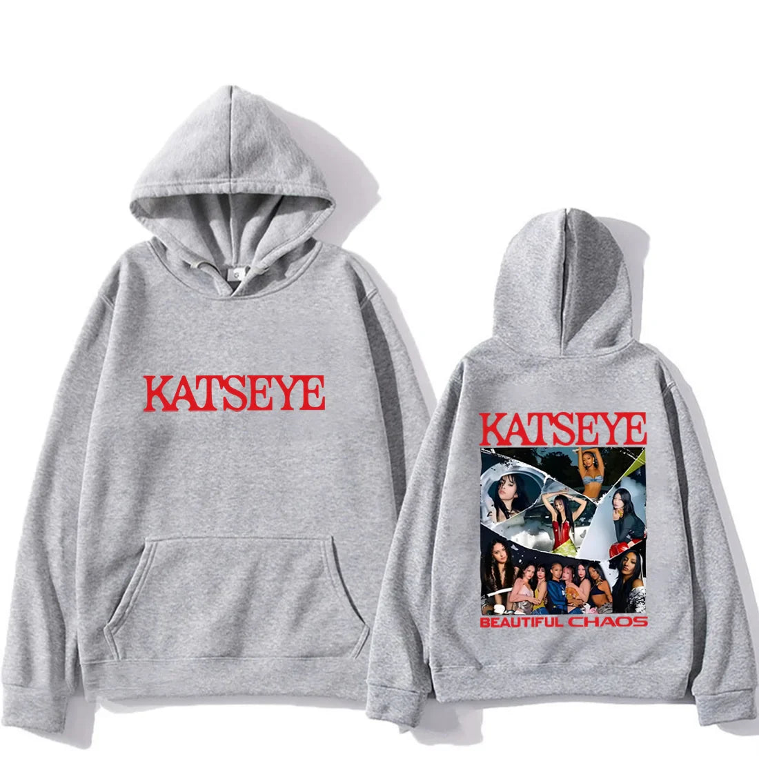 KATSEYE The Beautiful Chaos fashion Hoodie Men Women's new Autumn Winter streetwear vintage clothes Fleece Long sleeve pullovers