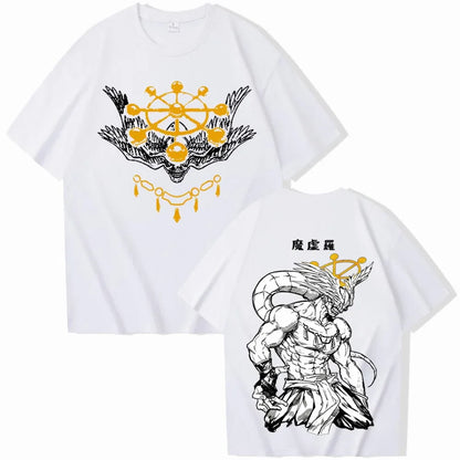 Anime Jujutsu-Kaisen Mahoraga T-shirt Man Woman Harajuku Short Sleeve O-neck Casual Shirt