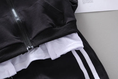 New Spring Autumn Baby Boys Clothes Children Girls Sports Hooded Jacket Pants 2Pcs/Sets Toddler Casual Costume Kids Tracksuits