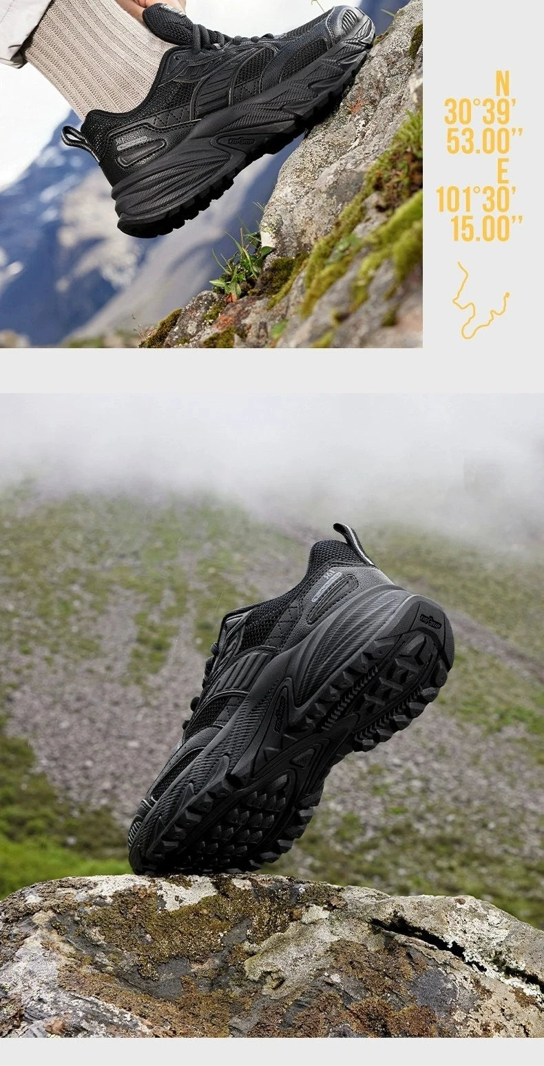 Men Running Shoes Durable Hiking Cushioning Breathable Non-slip Outdoor Thick-soled Jogging Male Sneakers 672512202F