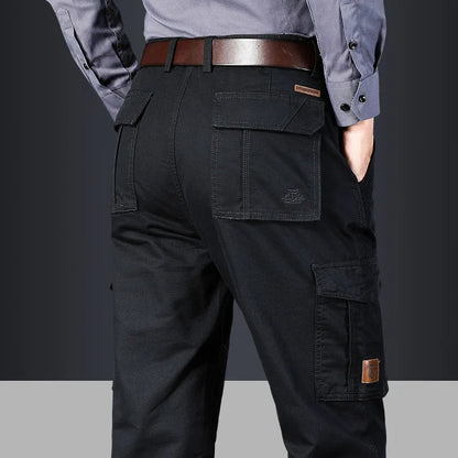 Casual Mens Cargo Pants  Baggy Clothing Multiple Pockets Khaki Black Safari Work Pants Tactical Military Trousers Pants For Male