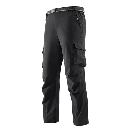 Big Size 8XL Men's Cargo Pant Straight Leg Fishing Trouser Male Multi Pocket Ice Silk Lightweight Thin Breathable Quick Dry Plus