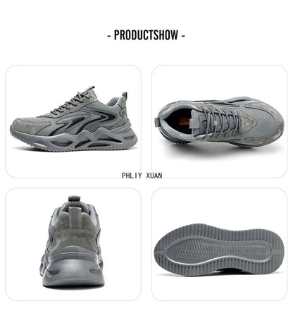New 2023 Fashion Lightweight Security Protective Safety Wrok Shoes For Men Anti-smashing Sneakers Breathable Male Footwear