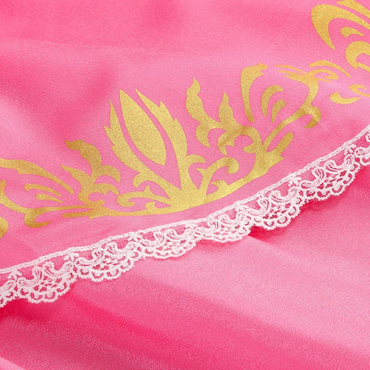 Pumber Bros Vedio Game Movie Cosplay Girl Peach Dress up Lace Ball Gown Princess Costume Kid Cute Halloween Clothing Frock 2-10Y