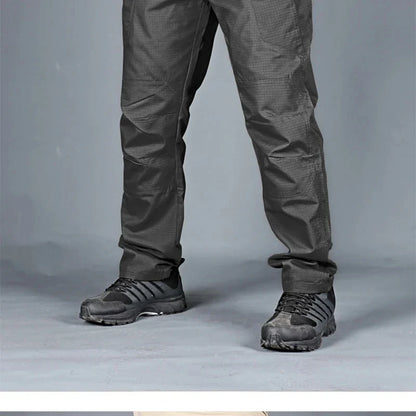 Summer Men's Tactical Cargo Pants Casual Trousers Multi-Pockets Waterproof Pants Lightweight Quick Dry Outdoor Hiking Trousers