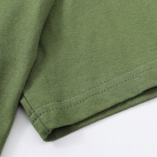 Male Daily Classic Cotton Tees S-2XL All-Match Casual Short Sleeve Basics Simple Beach Tee Shirts Soft Breathable Sportswears