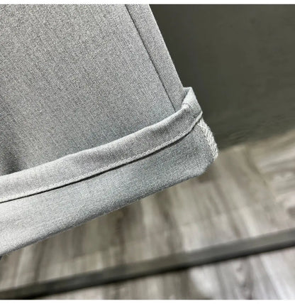 Men's Clothing Summer Fashion Business Casual All Match Suit Pants Formal Strecth Solid Straight Slim Trousers Pantalones Hombre