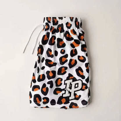 Mens Clothing IP Trend Casual Shorts Summer Fitness Sports Mesh Breathable Quick Dry Short Pants Man Beach Basketball Sweatpants