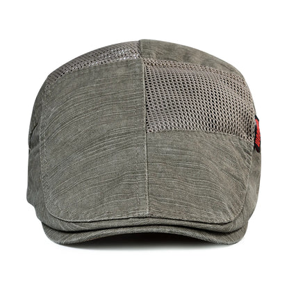 Cotton Flat Ivy Cap Men Retro Newsboy Caps Distressed Male Golf Boina Baker Boy Hat Adjustable Spring Summer Autumn Beret