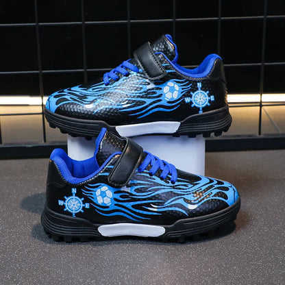 Children Soccer Cleats Fashion Design Breathable Non-slippery Soccer Shoes for Boys and Girls