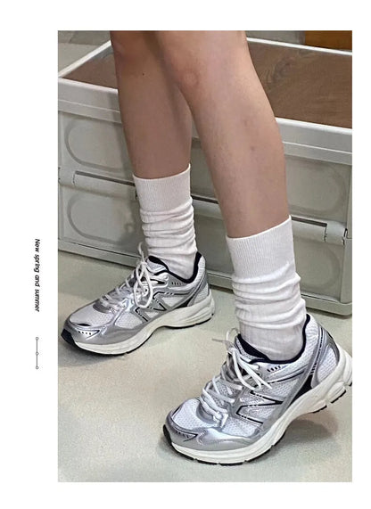 Jogging Shoes Retro Casual Mesh Sneakers Breathable Sports Running Shoes for for Men and Women Soft Shock Absorbing