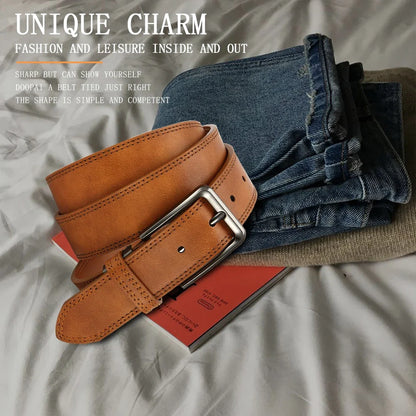 Men's PU Leather Belt Fashion Automatic Buckle Belt for Popular Business High Quality Male Belt Multi Color 105 115 125 135cm