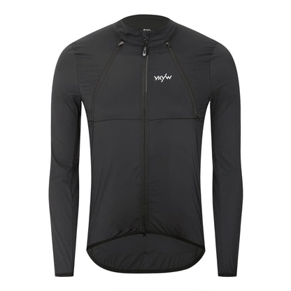 Men's Cycling 2-in-1 Jacket Waterproof Windproof Bicycle Jersey 6 pockets breathable Road Bike Gilet MTB Riding Clothes