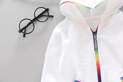 Spring Autumn Baby Girl Clothes Suit Boys Clothing Children Hooded Jacket Pants 2Pcs/Sets Toddler Sports Costume Kids Tracksuits