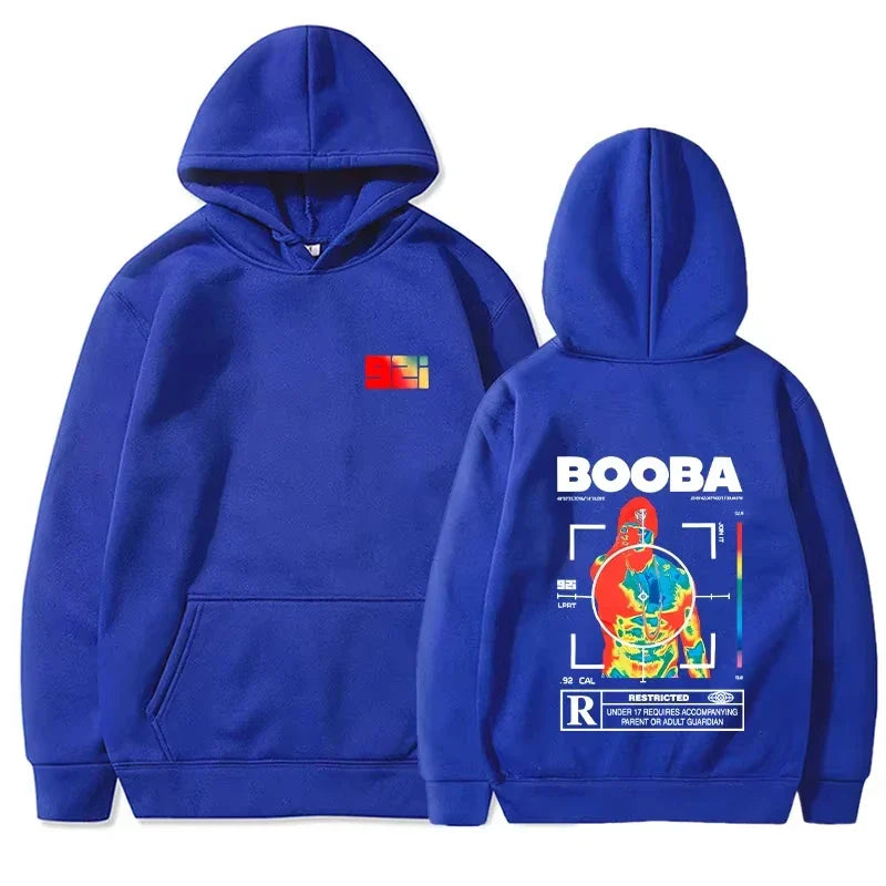 B2O Hoodies Men's Stylish Printed Long Sleeve Sweatshirts Women's Casual Harajuku Street Style Sweatshirts Pullovers Sudaderas