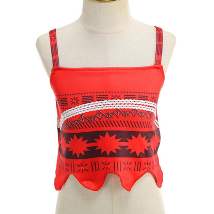 Newest Movie Disney Princess Moana 2 Dress Girls Cosplay Vaiana Carnival Party Ocean Adventure Costume Kids Fancy Clothes Outfit