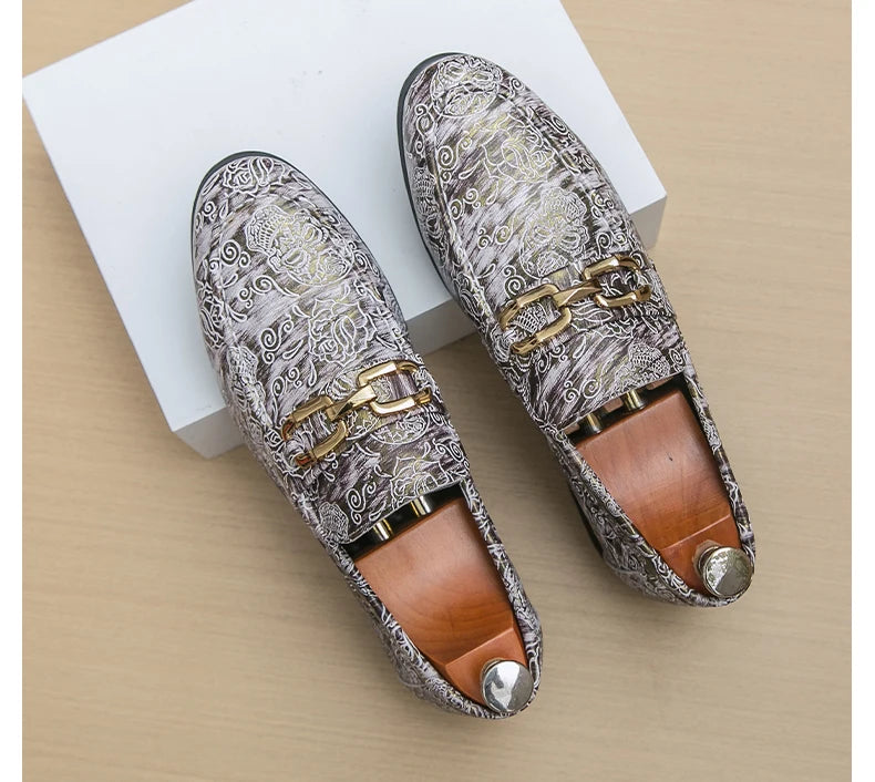 Leather Shoes Men's Business Shoes Luxury Brand Loafers Dress Moccasins Breathable Slip on Black Driving Shoes Male Formal Shoes