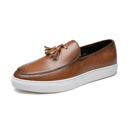 Zapatos De Hombre Loafers Men's Tassel Slip-On Comfortable Men Leather Shoes Casual Shoes Fashion Oxford Shoes Large Size 38-47