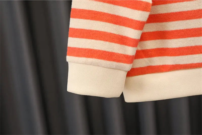 New Spring Autumn Kids Boys Clothes Strips Hoodies Jeans 2Pcs/Set Outfit Infant Kids Sport Casual Clothing Tracksuits 0-5 Years