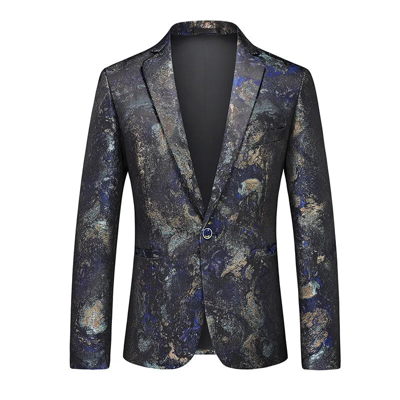 2026 New Men's Red Single-breasted V-neck Blazer Coat, Asian Fit Wedding Party Dress Jacket M-6XL New Arrivals
