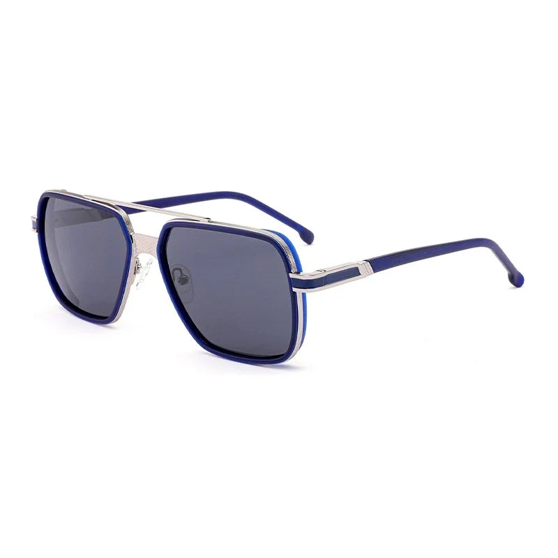 Pilot Polarized Prescription Sunglasses Custom UV400 Metal Myopia Optical Men's Progressive Glasses Fishing and Driving