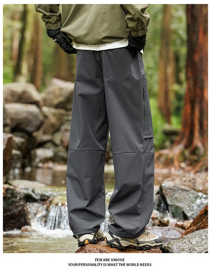 Male Hiking Pants Outdoor Waterproof Windproof Mountaineering Sports Pant Spring Autumn Zippered Pocket Fishing Camping Trousers
