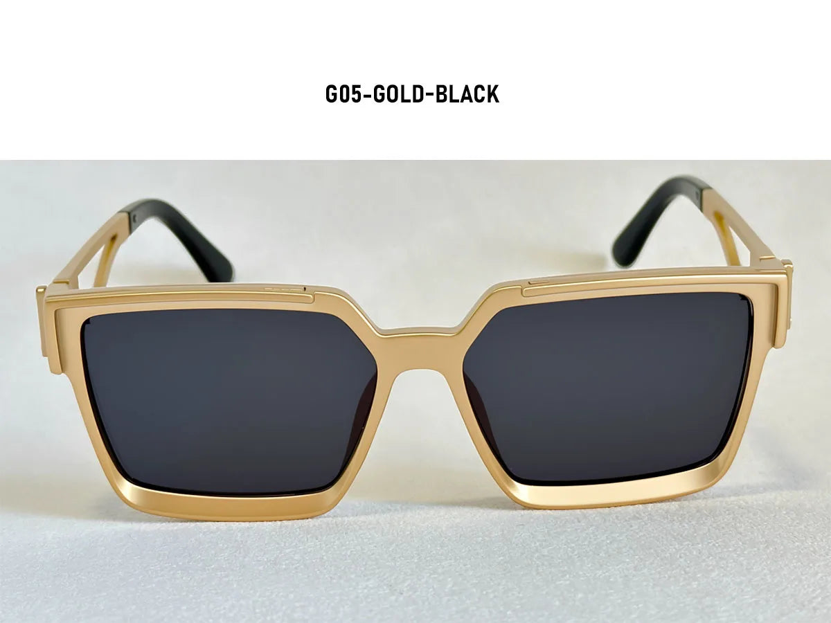 Millionaire Square Sunglasses Women 2026 UV400 Protection Sunglass Men Luxury Brand Design Fashion Glasses Gafas De Sol Hombre