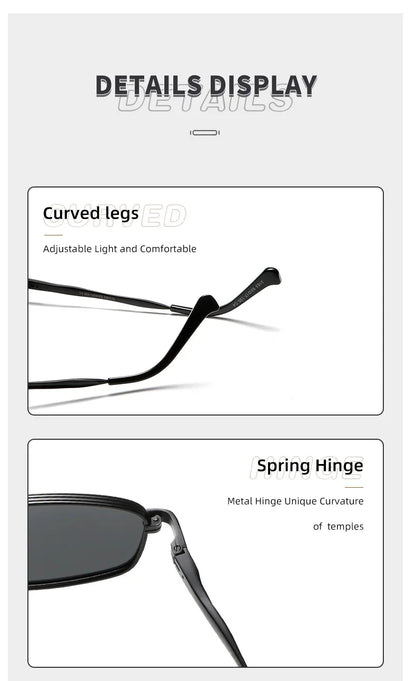 2026 Fashion Small Square Sunglasse Man Personality Brand Steampunk Metal Frame Sunglasses Women Retro Glasses UV400 Eyeglasses