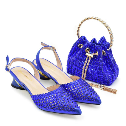 Fashion Women Shoes and Bags To Match Set Italy Party Pumps Italian Matching Shoe and Bag Set for Party Wedding Shoes Bride