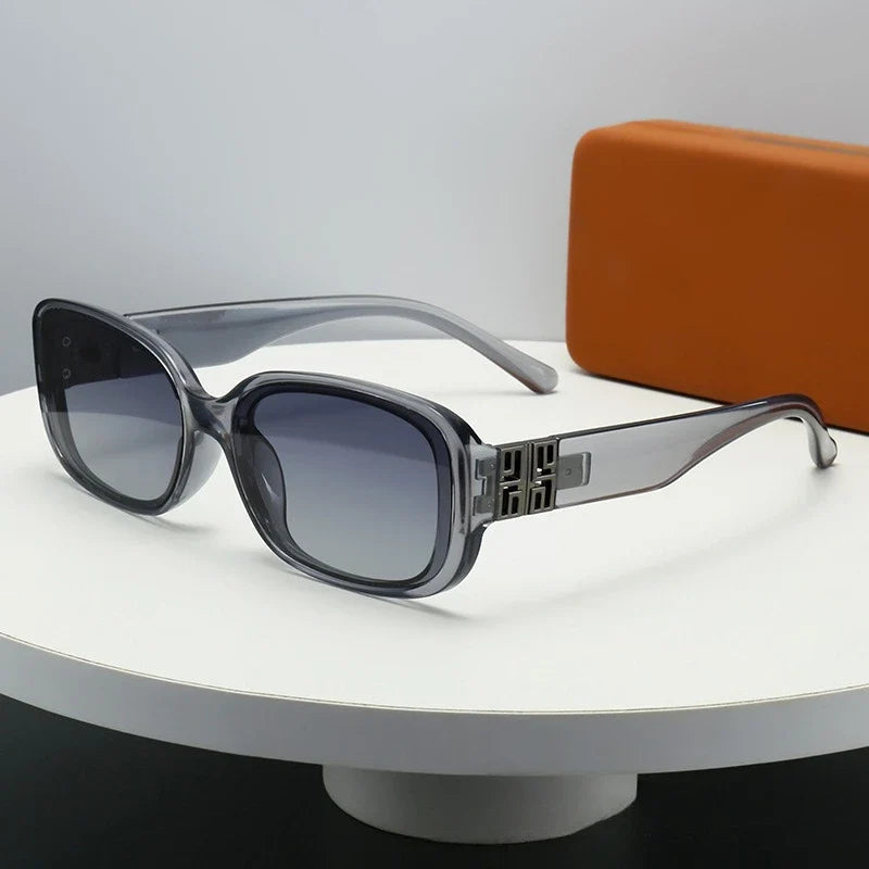 2025 New Rectangle UV400 Sunglasses Trendy and Fashionable Women Eyewear Luxury Small Gafas De Sol Sunglass Female Sun Glasses