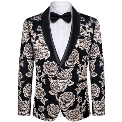 Men's Suits Blazer Green Red Silver Color Paisley Luxury Wedding Prom Business Banquet Suit Coat Men Clothing Jacket