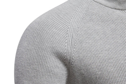 2023 New Autumn Cotton Zipper Cardigans for Men Fashion Casual Social Men Sweaters High Collar Warm Winter Knitted Sweater Men