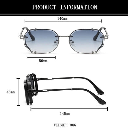 Steampunk Sunglasses For Men Punk Retro Sunglasses Women Trendy Vintage Fashion GlassesLuxe Gafas De Sol Hombre Zonnebril Heren